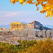 Athens, Greece Acropolis in fall